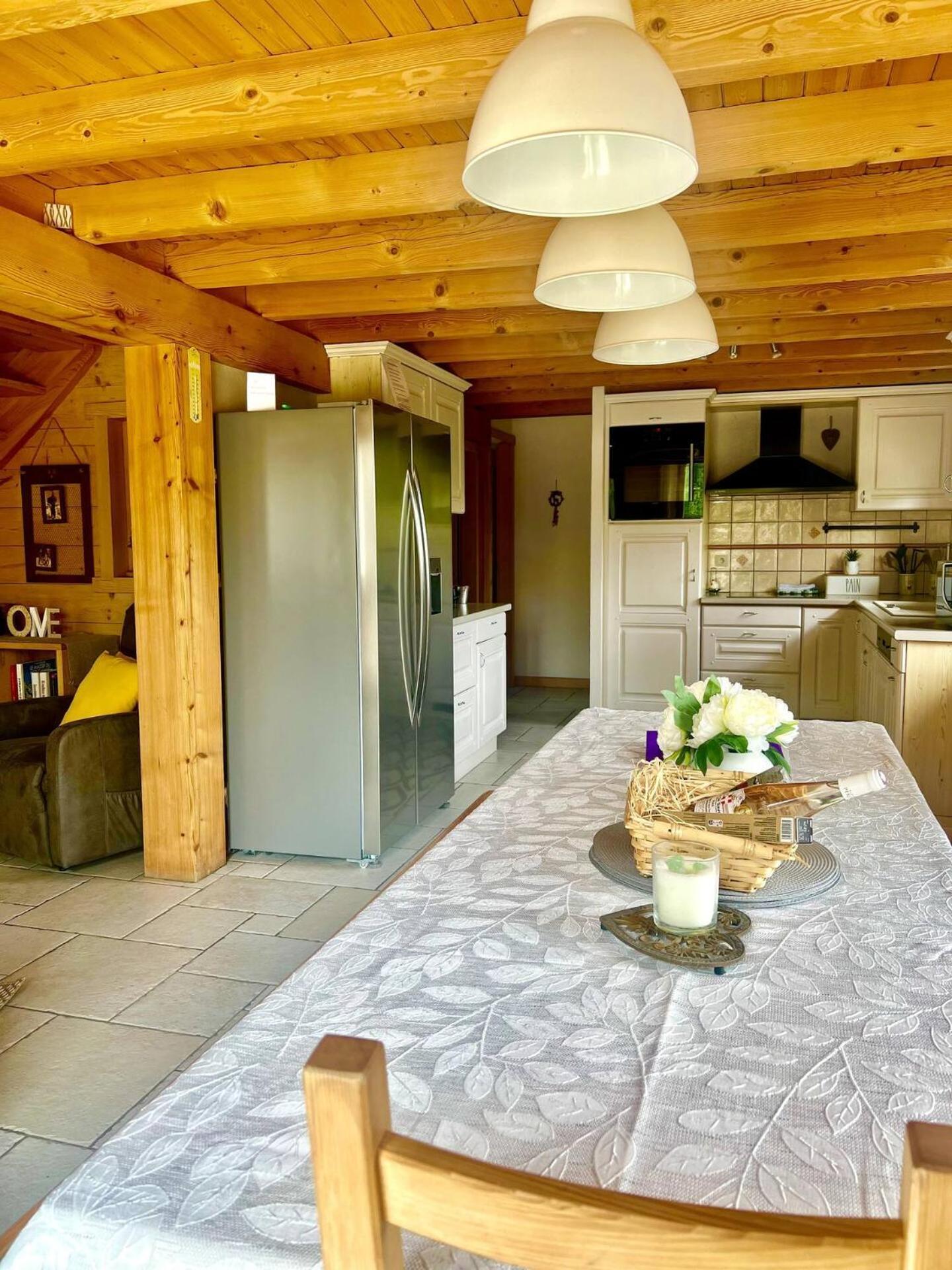 Charming Family Chalet For 8 People, With Private Hot Tub Les Clefs 외부 사진