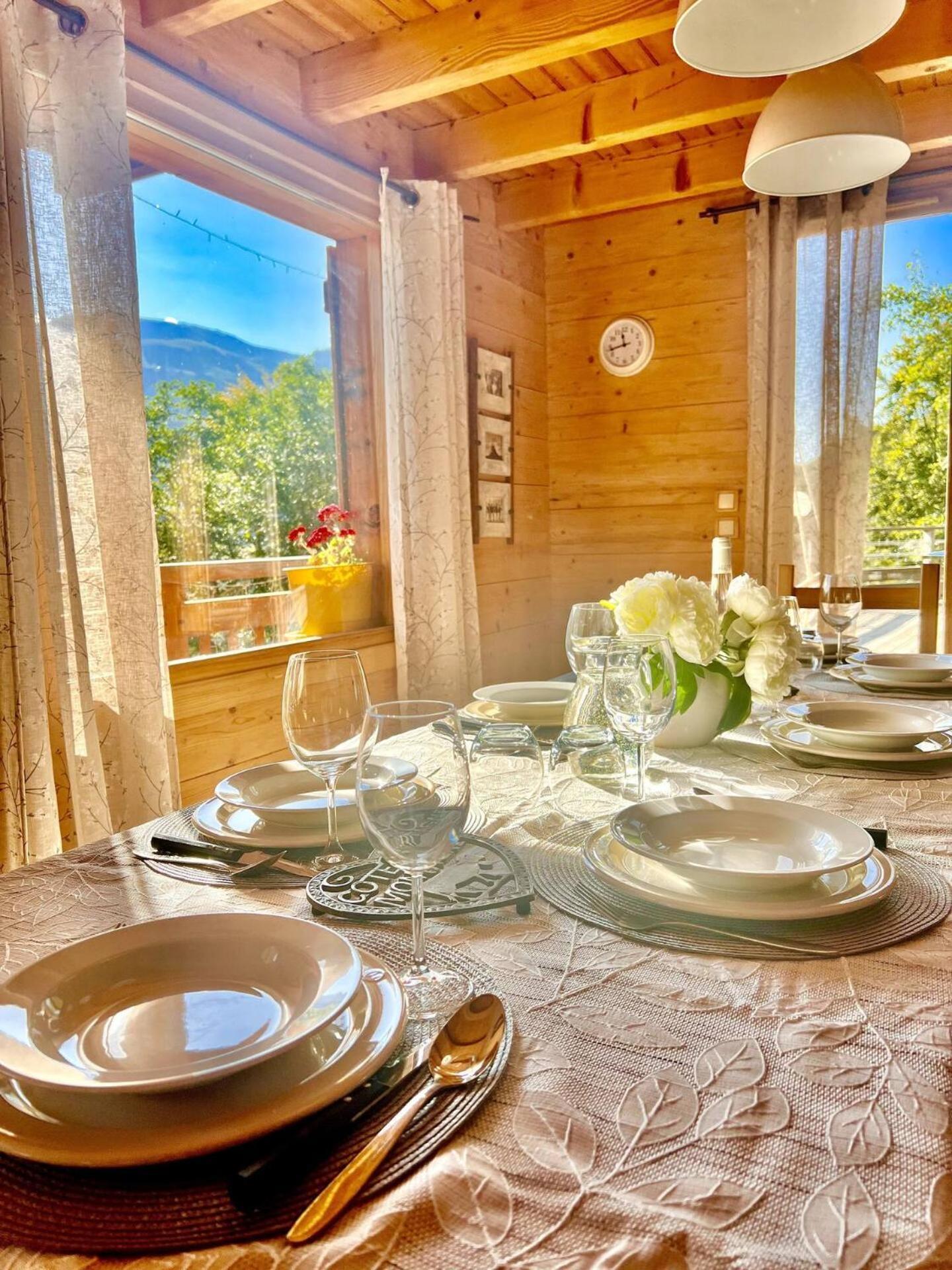 Charming Family Chalet For 8 People, With Private Hot Tub Les Clefs 외부 사진