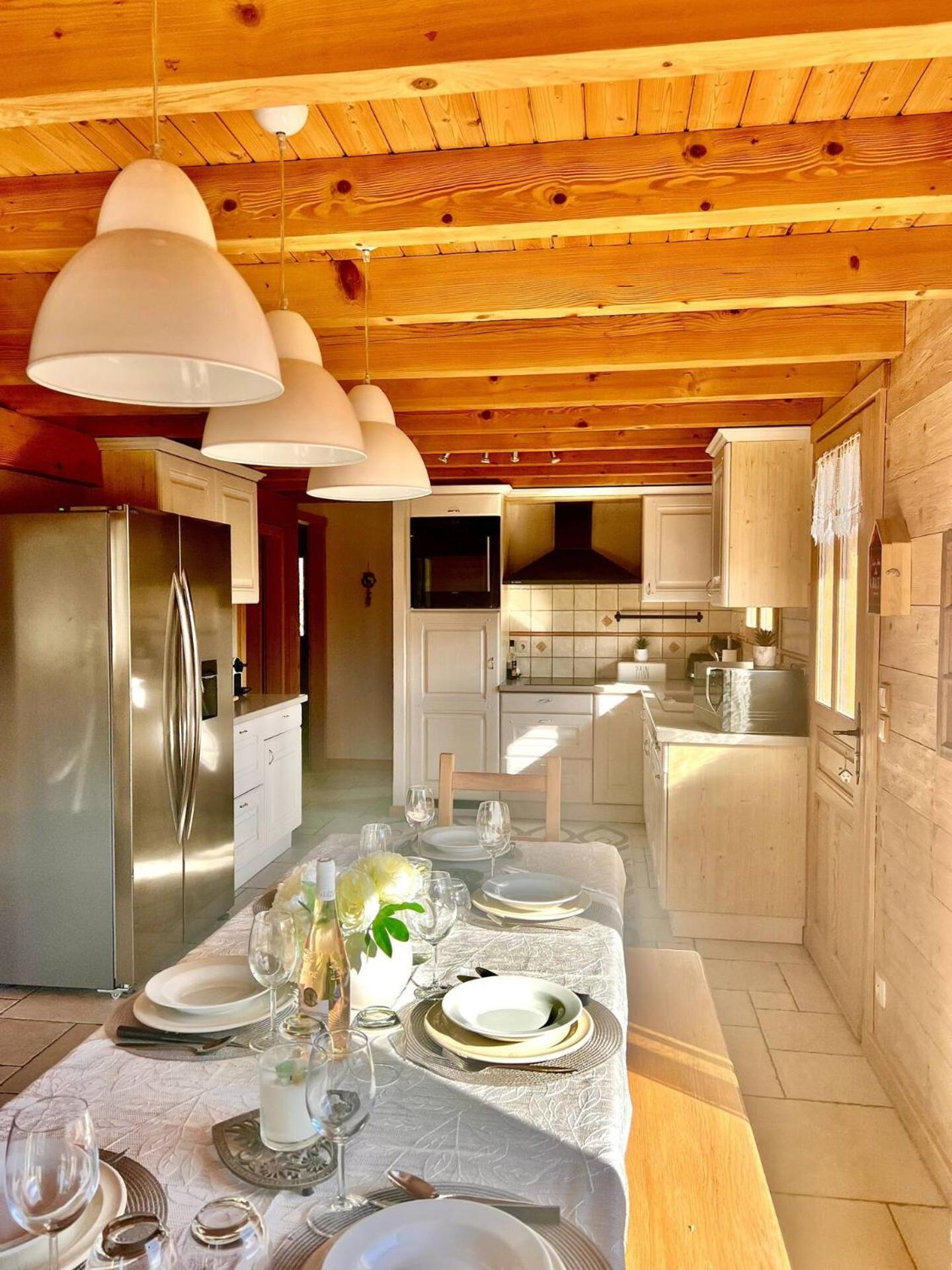 Charming Family Chalet For 8 People, With Private Hot Tub Les Clefs 외부 사진